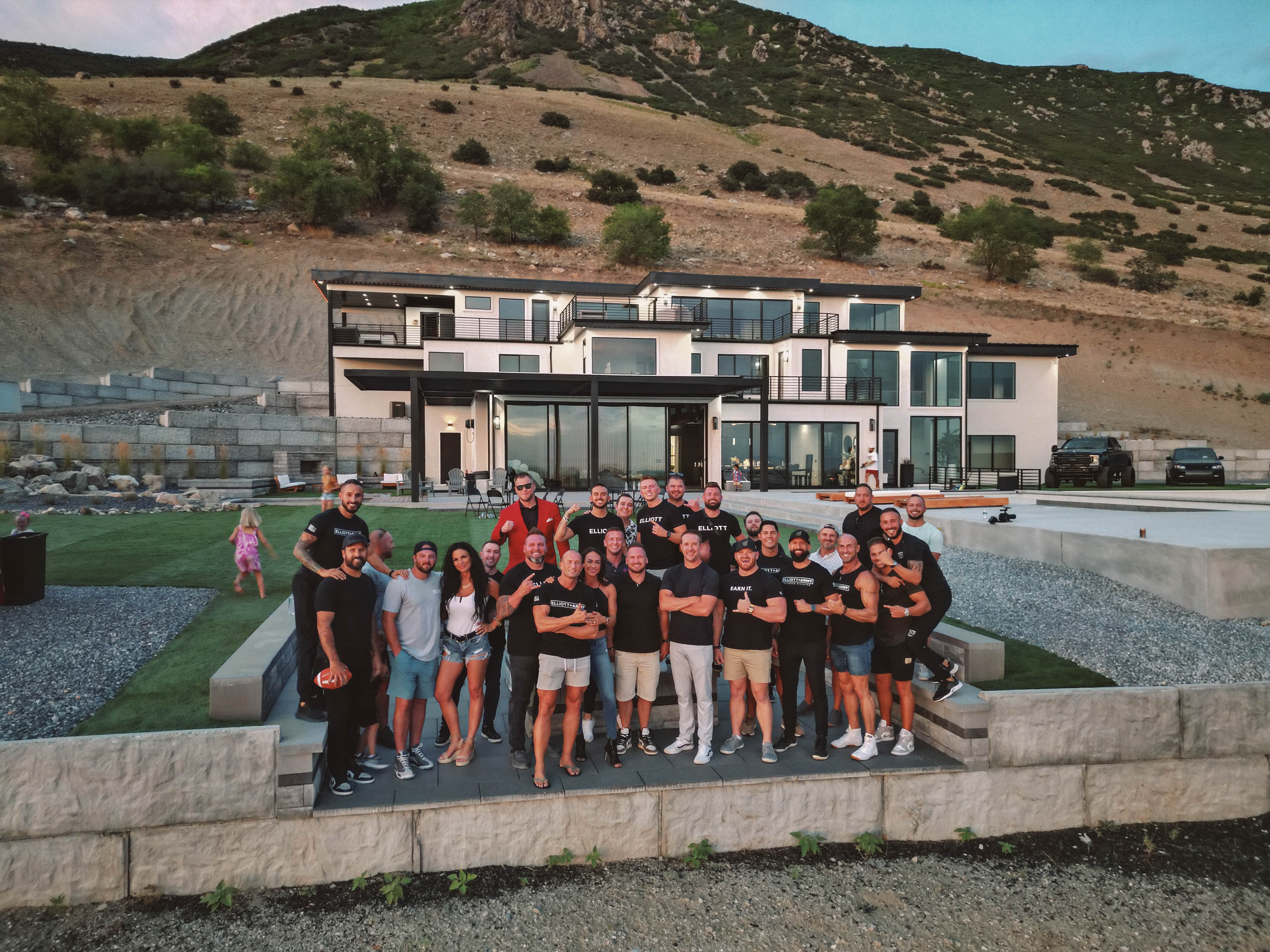 The Limitless team on a mountain Mansion